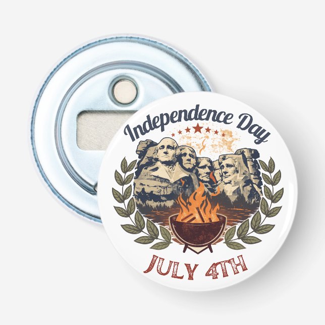 Mount Rushmore Independence day Bottle Opener (Front)