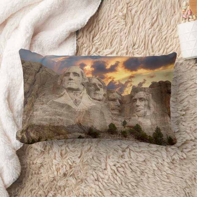 Mount Rushmore National Memorial Lumbar Pillow (Blanket)