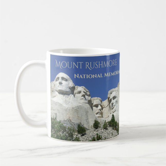 Mount Rushmore National Memorial, Two Seasons Coffee Mug (Left)