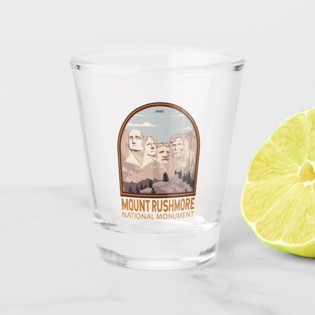 Mount Rushmore National Monument South Dakota Shot Glass (Front)