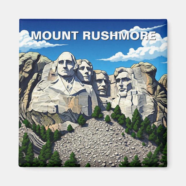 Mount Rushmore National Monument Travel Magnet (Front)