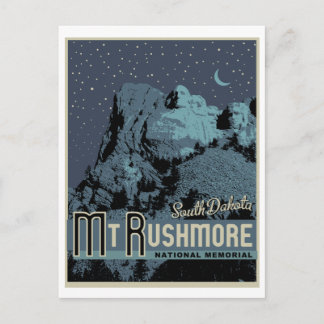 Mount Rushmore National Park Memorial Postcard