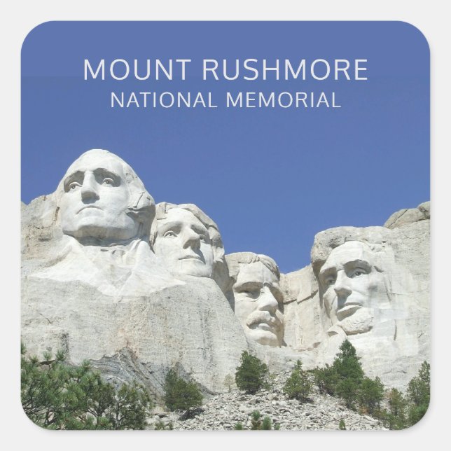 Mount Rushmore National Park, South Dakota Square Sticker (Front)