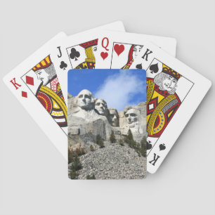 Mount Rushmore on a clear day photo Playing Cards