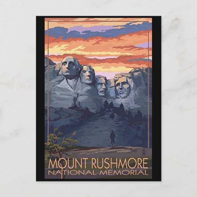 Mount Rushmore Postcard (Front)