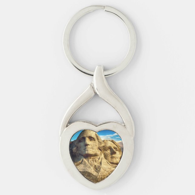 Mount Rushmore Presidential Memorial Keychain (Front)