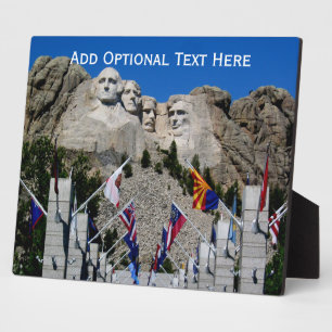Mount Rushmore South Dakota Flag Souvenir Plaque