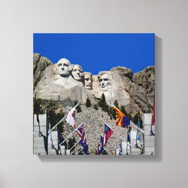 Mount Rushmore South Dakota Souvenir Canvas Print (Front)