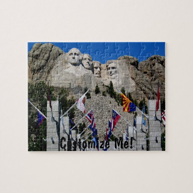 Mount Rushmore South Dakota Souvenir Jigsaw Puzzle (Horizontal)