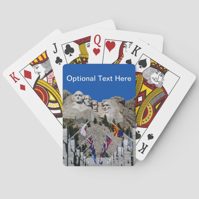 Mount Rushmore South Dakota Souvenir Playing Cards (Back)