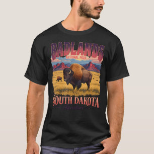 Mount Rushmore South Dakota State Badlands T-Shirt