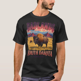 Mount Rushmore South Dakota State Badlands T-Shirt