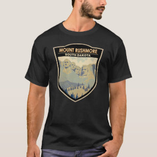 Mount Rushmore South Dakota Travel Art Vintage T-Shirt