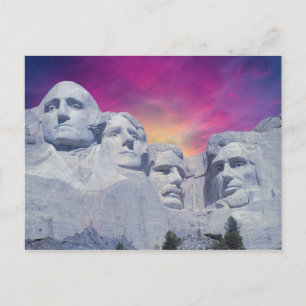 Mount Rushmore, South Dakota, USA Presidents Postcard