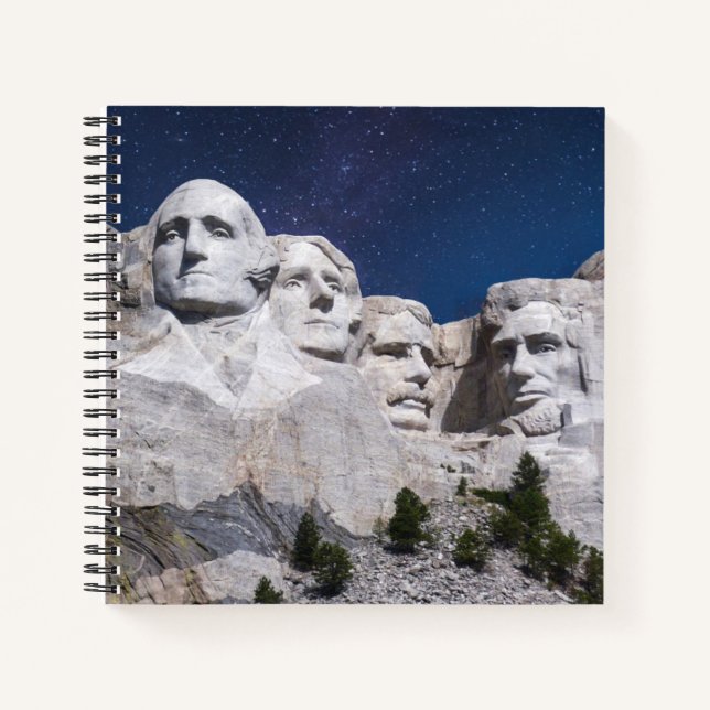 Mount Rushmore Timelapse Sky Notebook (Front)