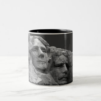 Mount Rushmore Two-Tone Coffee Mug