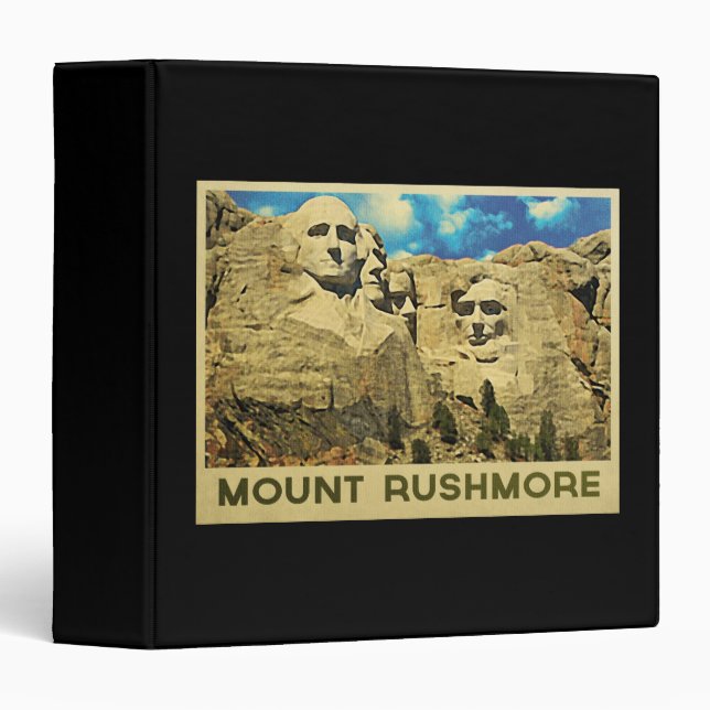 Mount Rushmore Vintage Binder (Front/Spine)