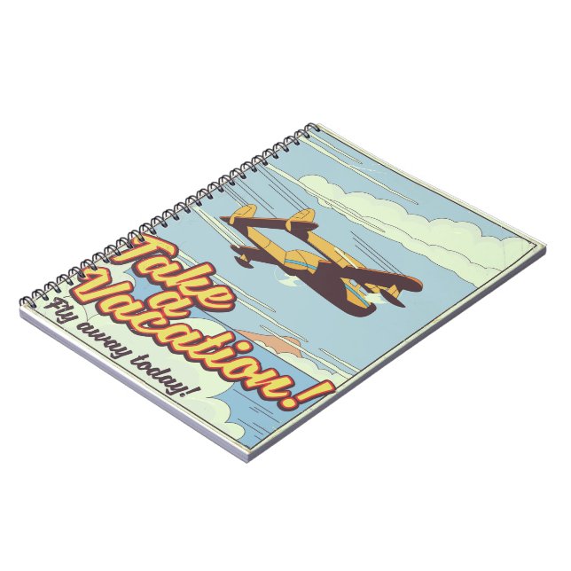 Mount Rushmore Vintage Style travel poster. Notebook (Left Side)