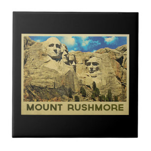 Mount Rushmore Vintage Tile