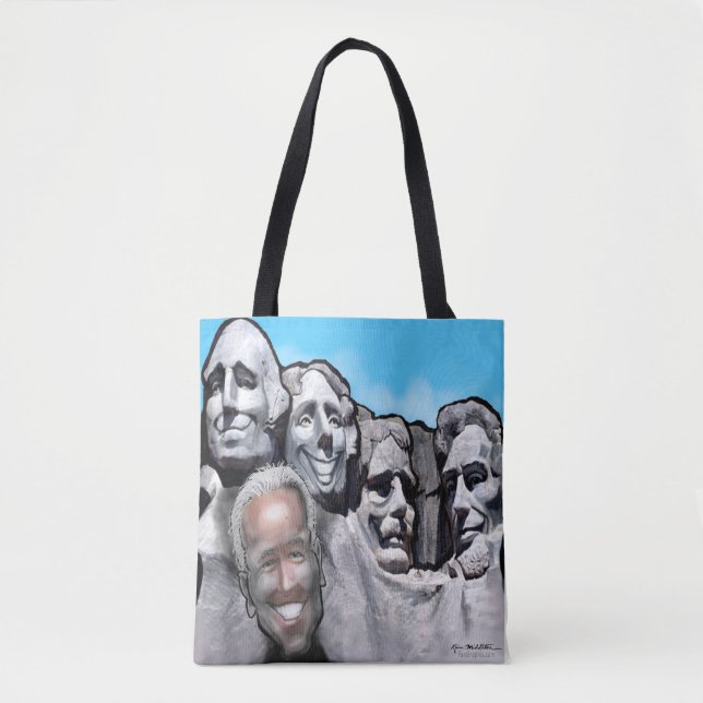 Mount Rushmore with Biden Tote Bag (Front)