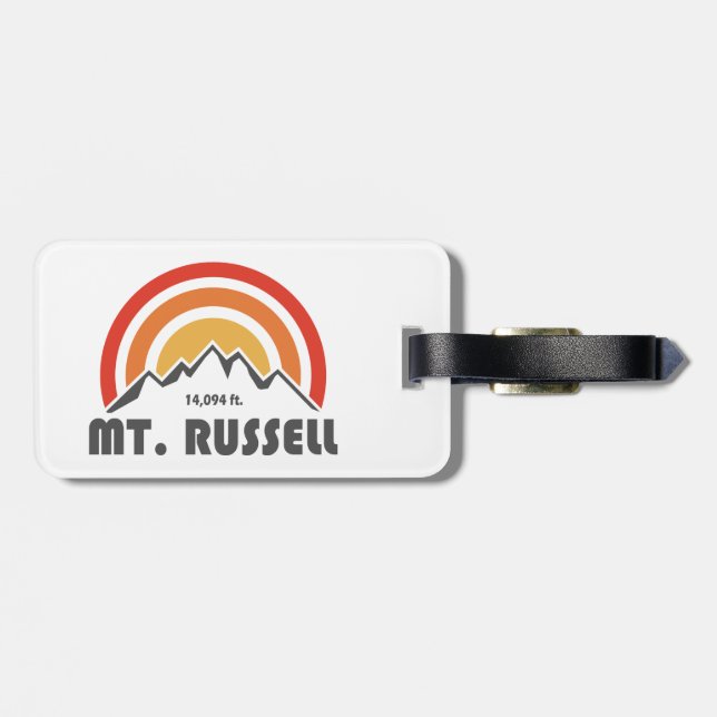 Mount Russell California Luggage Tag (Back Horizontal)