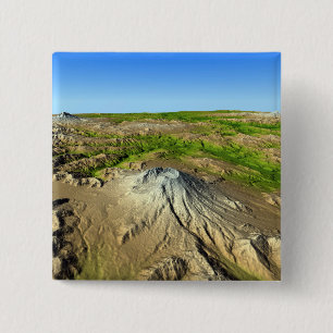 Mount Saint Helens 2 Inch Square Button