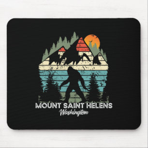 Mount Saint Helens Washington National Park Retro Mouse Pad