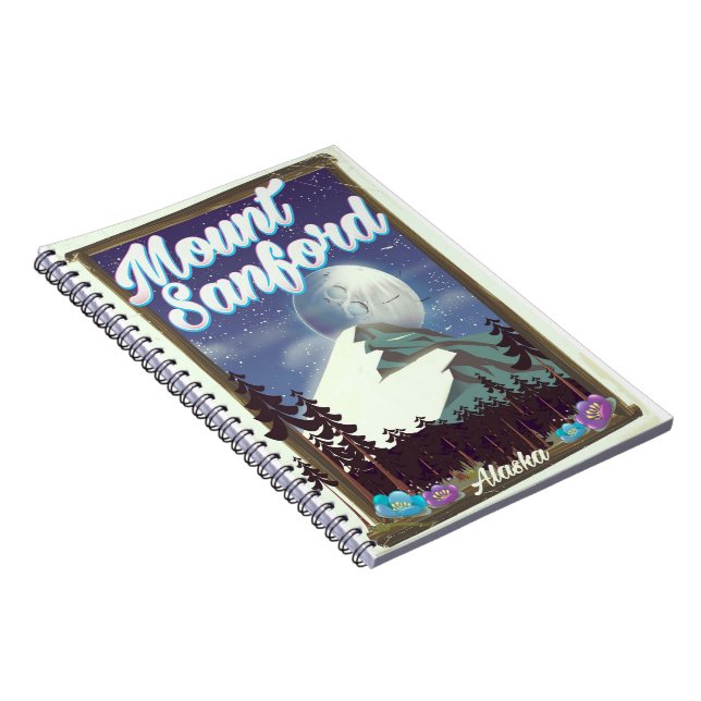 Mount Sanford Alaska Notebook (Right Side)