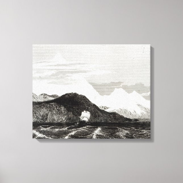 Mount Sarmiento, engraved by Thomas Landseer Canvas Print (Front)