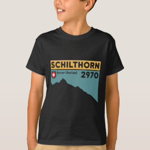 Mount Schilthorn Piz Gloria Hike Swiss Climbing Hi T-Shirt