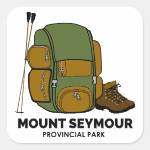 Mount Seymour Provincial Park Backpack Square Sticker