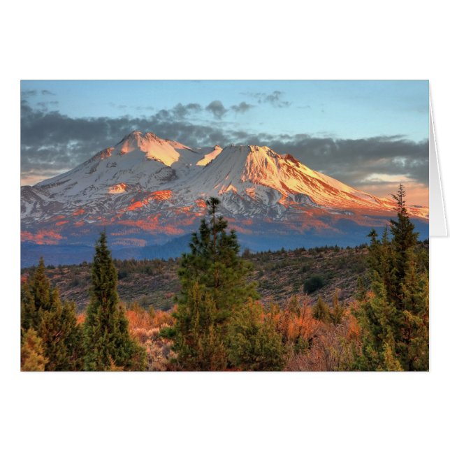 MOUNT SHASTA AT SUNSET (Front Horizontal)