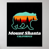 Mount shasta california skiing snowboarding bear