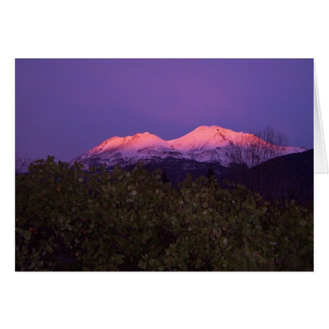Mount Shasta Sunset (Front Horizontal)