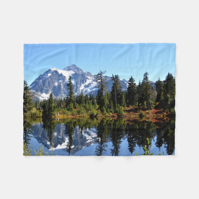 Mount Shuksan Fleece Blanket (Front (Horizontal))