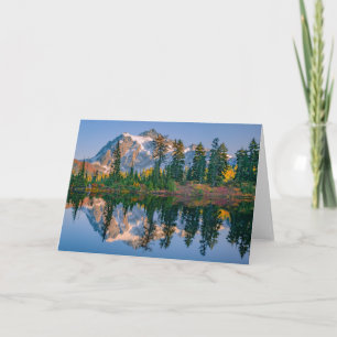 Mount Shuksan mirrored in Reflection Lake Card