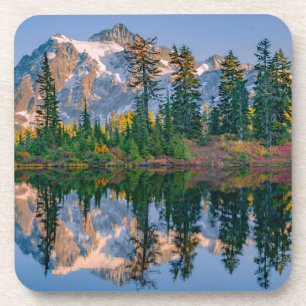 Mount Shuksan mirrored in Reflection Lake Coaster