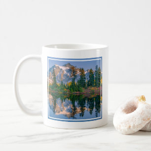 Mount Shuksan mirrored in Reflection Lake Coffee Mug