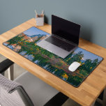 Mount Shuksan mirrored in Reflection Lake Desk Mat<br><div class="desc">Mount Shuksan is mirrored in Reflection Lake at Mount Baker NRA on an autumn afternoon in the North Cascades of Washington,  Whatcom County,  Washington,  USA</div>