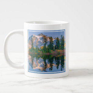 Mount Shuksan mirrored in Reflection Lake Large Coffee Mug