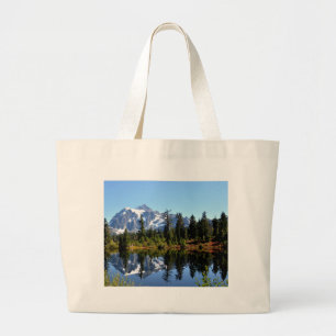 Mount Shuksan on a Sunny Day Large Tote Bag