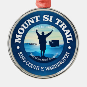 Mount Si (V) Metal Ornament