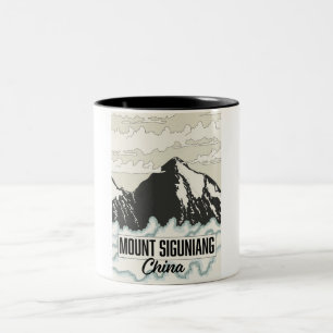 Mount Siguniang China Two-Tone Coffee Mug