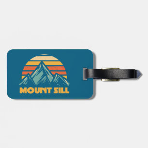 Mount Sill California Retro Turquoise Luggage Tag