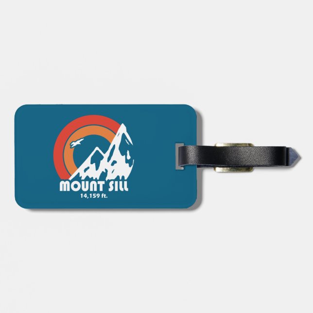 Mount Sill California Sun Eagle Luggage Tag (Back Horizontal)