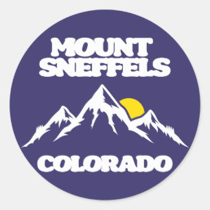 Mount Sneffels Colorado Classic Round Sticker