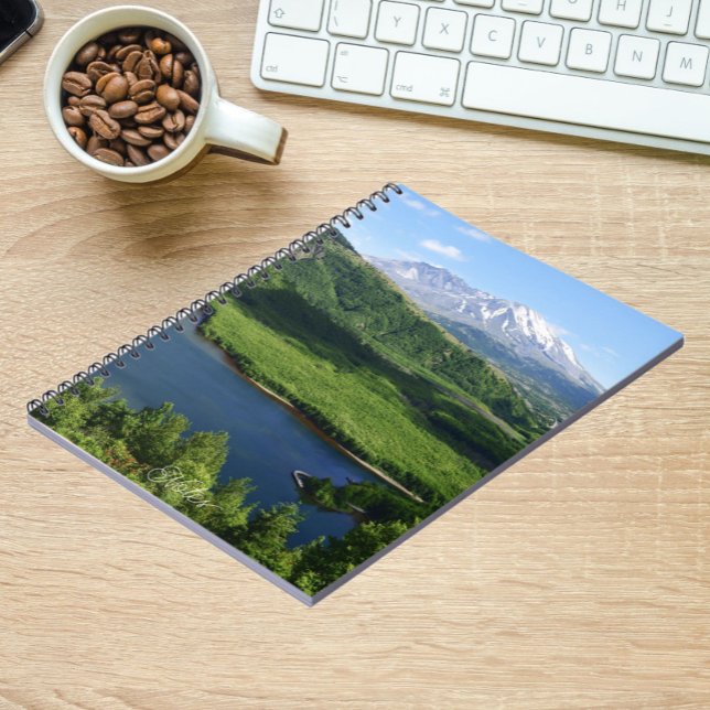 Mount St Helens Coldwater Lake Scenic Landscape Notebook (In Situ)