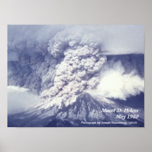 Mount St. Helens Eruption Poster