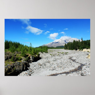 Mount  St  Helens, landscape photography, Seattle Poster