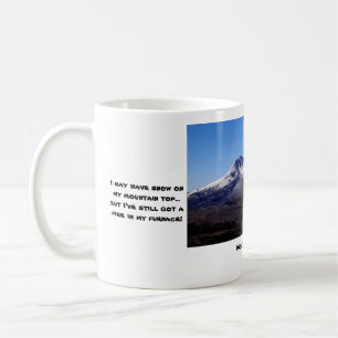 Mount. St. Helens Mug with photo and funny caption